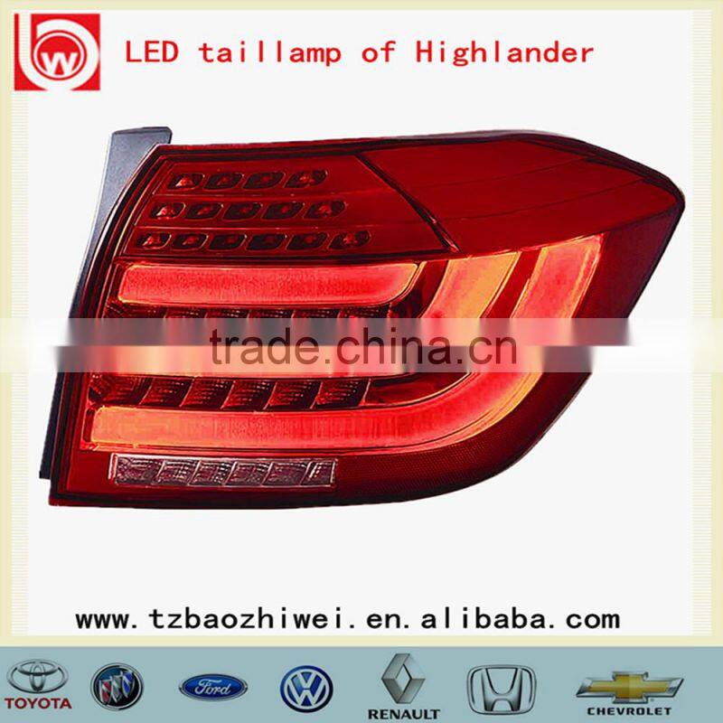LED automobile car rear lamp light for highlander 2012
