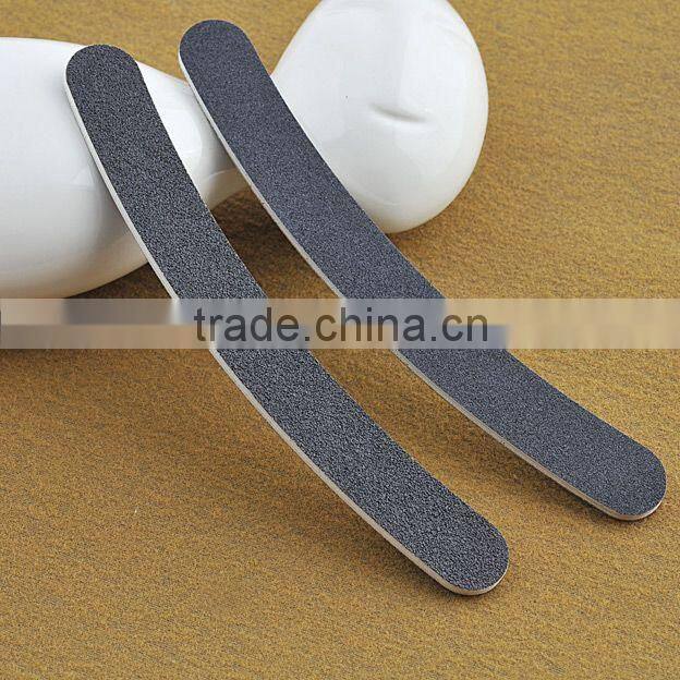 Fashion beauty 100/180 grit Nail File,OEM WF-1 Professional Black Wood disposable nail file and buffer for nail tools