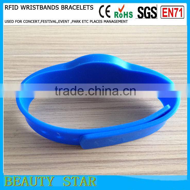 High quality NFC bracelets, Silicone Waterproof NFC bracelets with long read distance