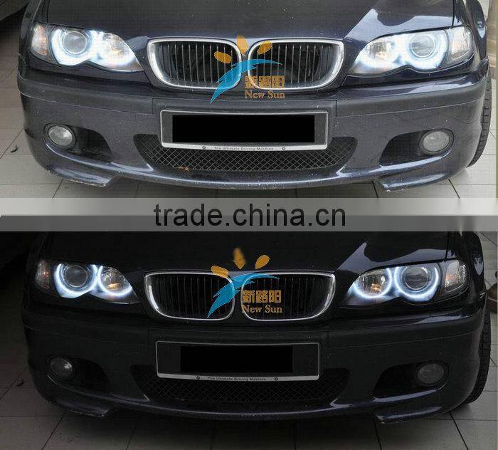 105MM LED angel eyes SMD3014 102pcs leds 9-16V DC high brightness full circle halo ring angel eyes for BMW E46 2D