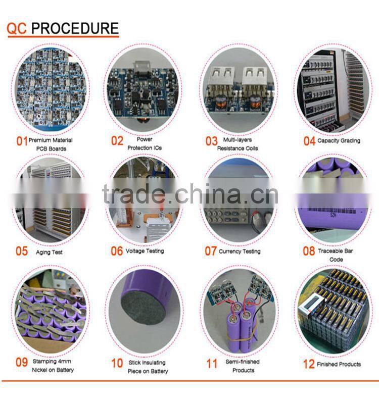 4000mah high capacity dual usb powerbank cable built in