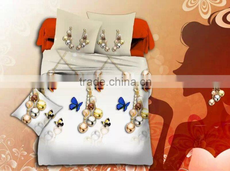 3d Bedding Set 4pc, 1duvet Cover,1bedsheet,2pillowcases, Full Queen Size