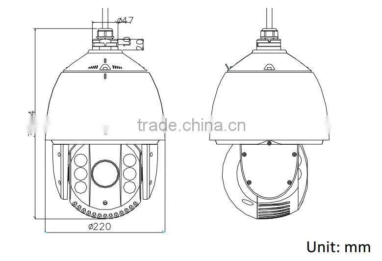 Original Eurpen English Version Full HD 25FPS Outdoor IR IP PTZ DS-2DE7184-A(E) IP Security Camera