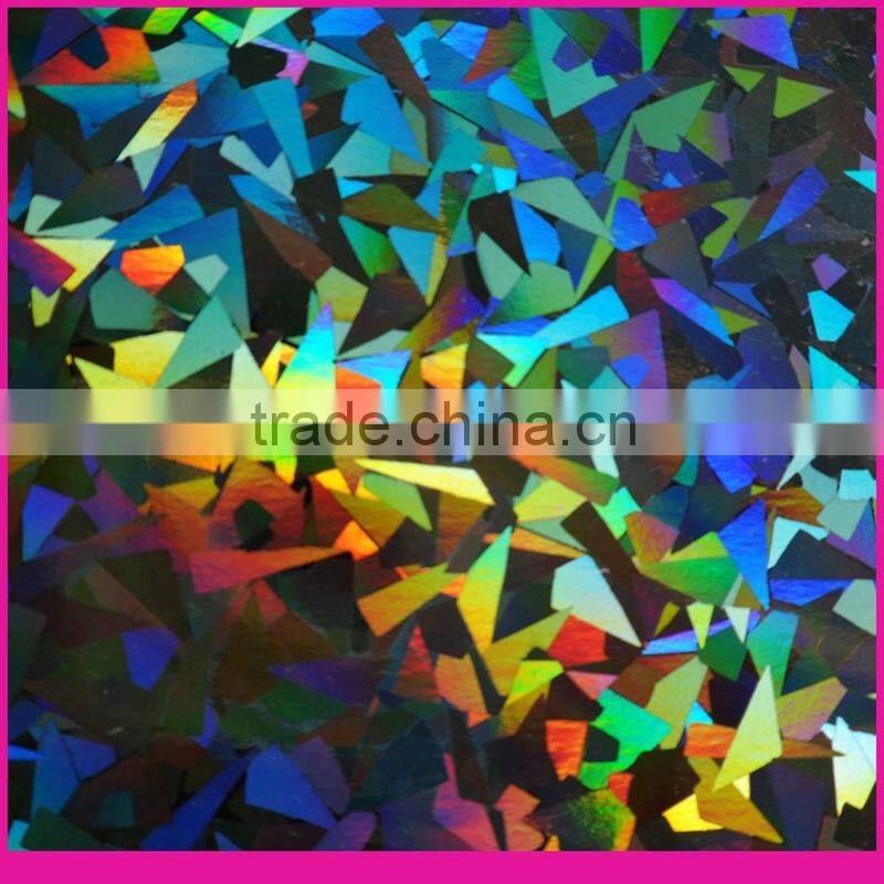PET holographic roll film for lamination and packing