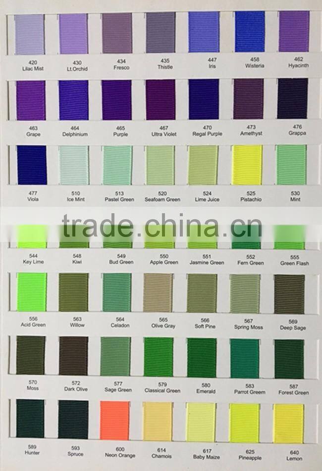 Wholesale 100% Polyester 7/8 inch Grosgrain Ribbon