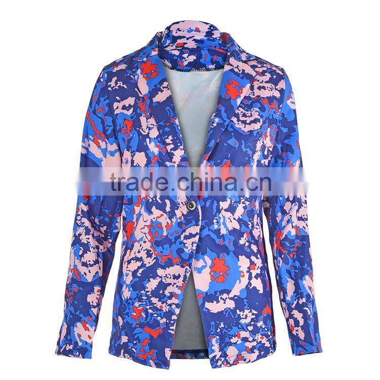 Wholesale 2016 Autumn Fashion Women Long Sleeve Deep V Neck Mature Sexy Suits With Floral Print Shorts 2 Pieces Womens Jumpsuit