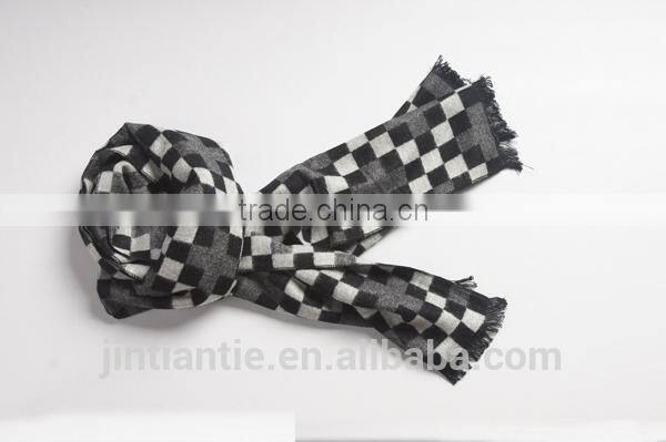2016 latest fashion 100% wool woven long scarf for man