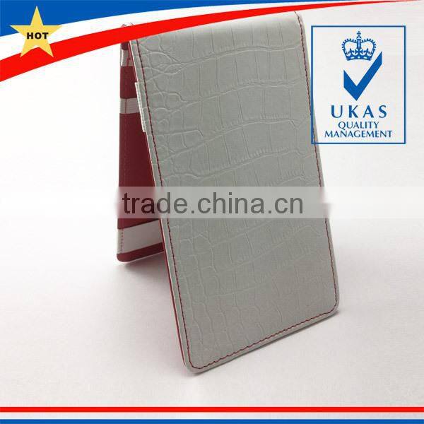 Foldable Crocodile Leather Golf Score Card Holder