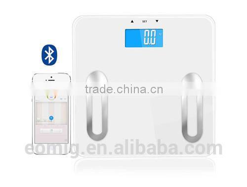 AOEOM IOS & Android Bluetooth Digital Bathroom Scales for Personal Home Use/ Bluetooth Fat Scale