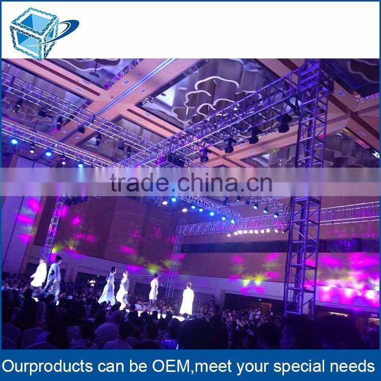 Aluminum beam truss system ground support lighting truss