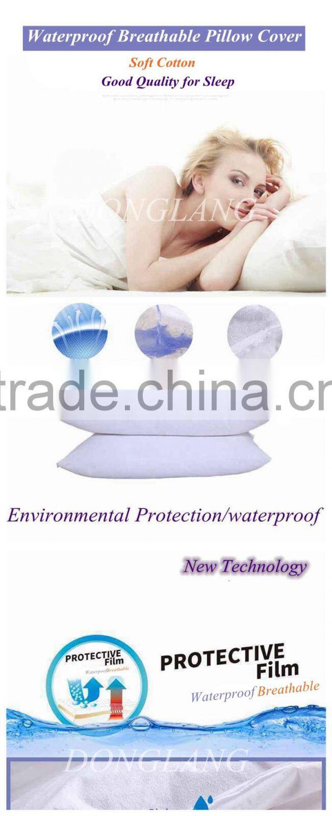 New Arrival King Zipper Bed Bug Waterproof Down Vinyl Gusseted Pillow Protectors