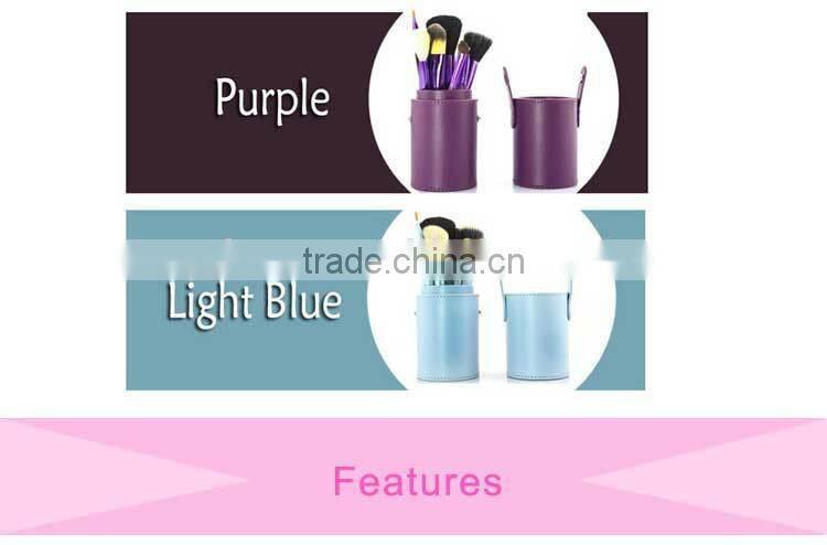 Professional Nylon Goat and Horse Hair 12Pcs Makeup Brush Tools