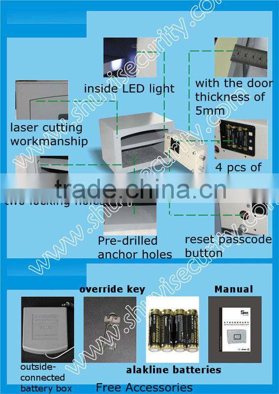 excellent electronic laser cutting safety box with electrical shocker door from ningbo