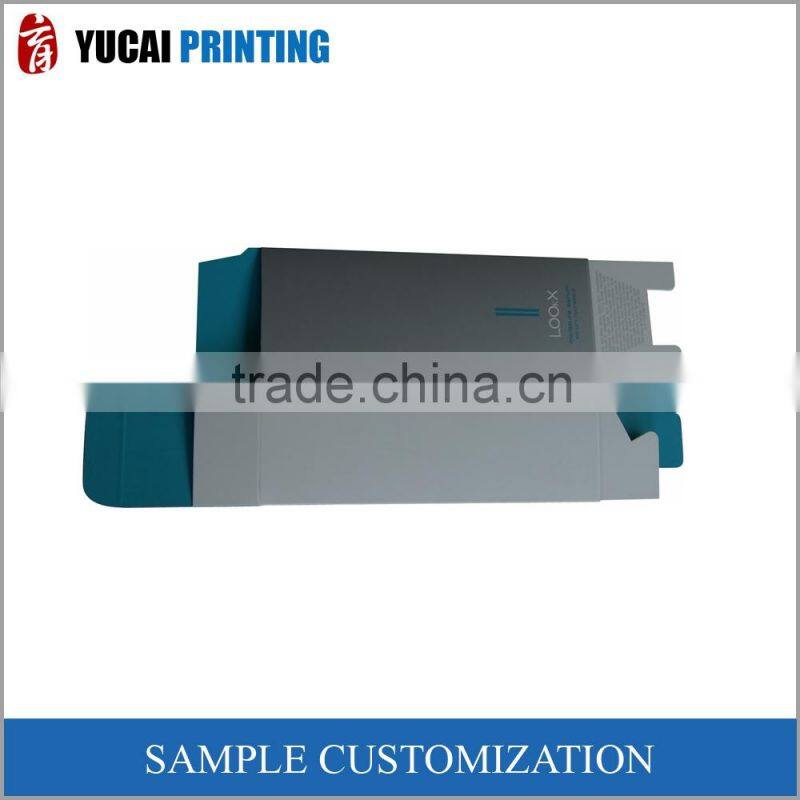 custom made glossy lamination box cosmetic packaging box