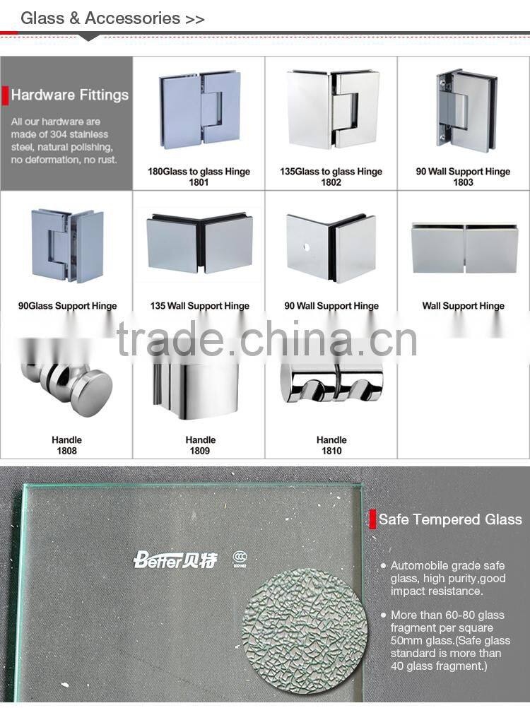 whole mobile 8mm glass shower room