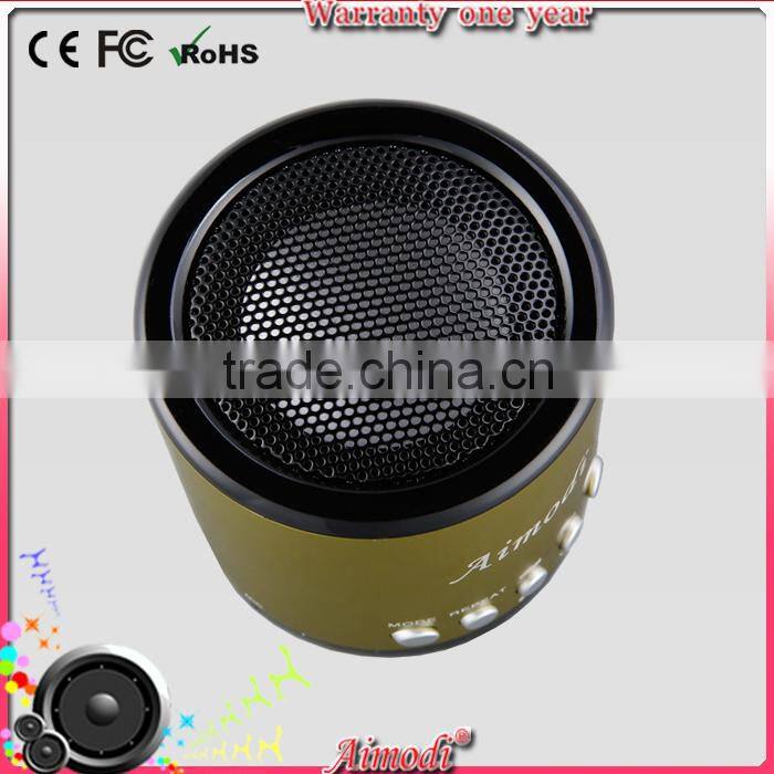 2015 Top Quality Mirror Surface FM Function Portable Speaker