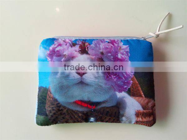 2014 Creative Cat-people Fabrics Unisex Coin Wallet Wholesale ZTCW-0033