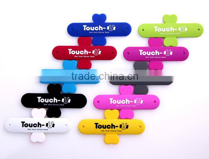white useful magic stick brackets for mobile phone , fashional touch-u Mobile phone scaffolds