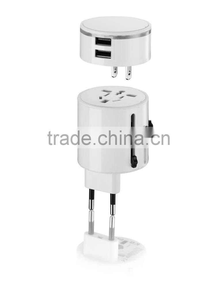 2014 the latest version of a variety of color optional european adaptable plug Italy adapter plug UK TO EU adaptor