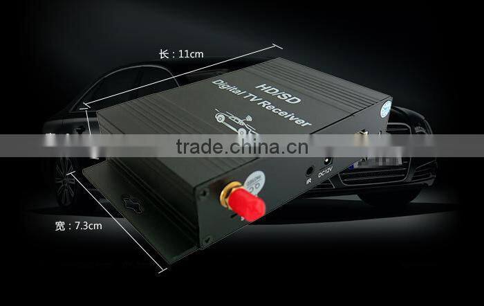 Four way Box Car Mobile ATSC USA Digital TV Receiver M-488X Voltage DC12V For Car DVD Player 4 Video Output