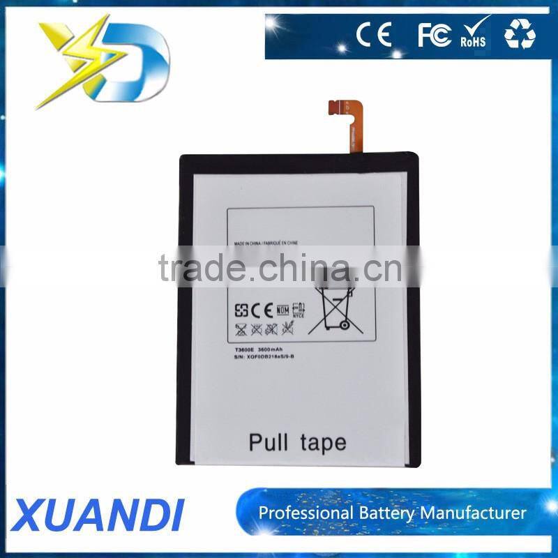 Shenzhen factory high quality 3600mah pad battery T3600E