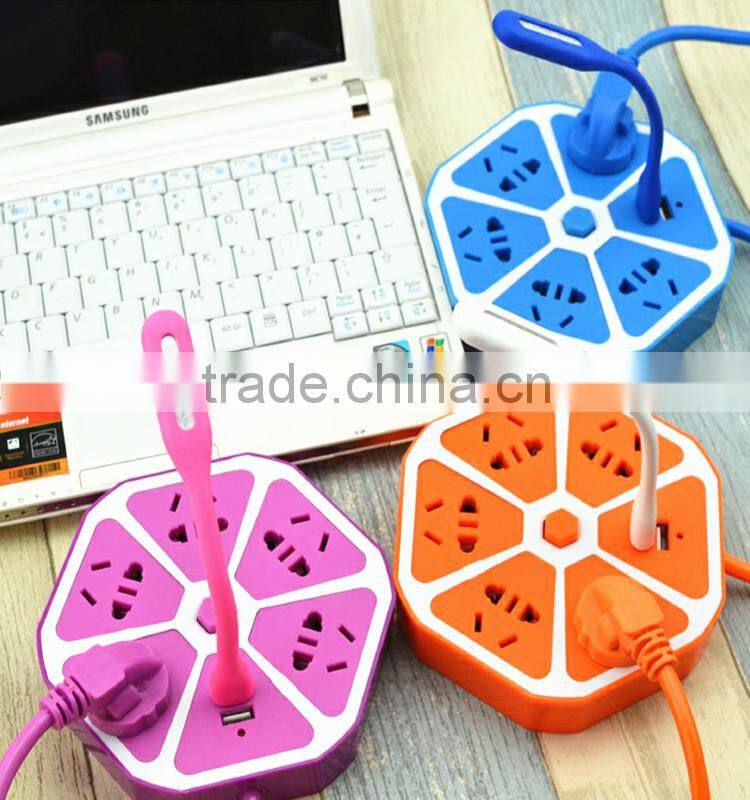 Cheap price wholesale colorful portable smart office power socket