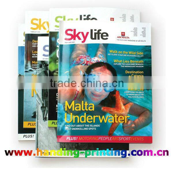 300gsm Full Color Annual Style Italian Fashion/Weekly News Magazines Printing