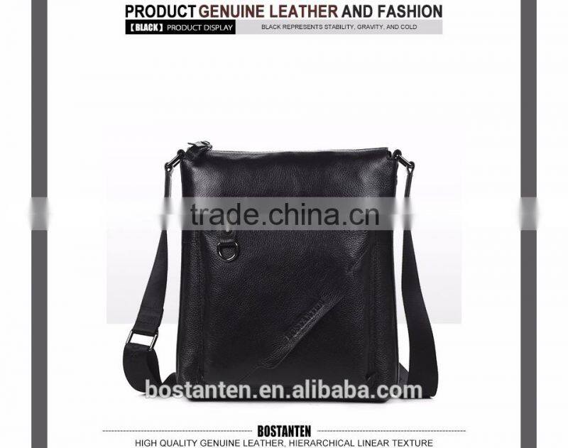 real leather long strap men shoulder messenger bag laptop bags