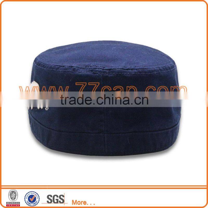 100% cotton distress rips military cap