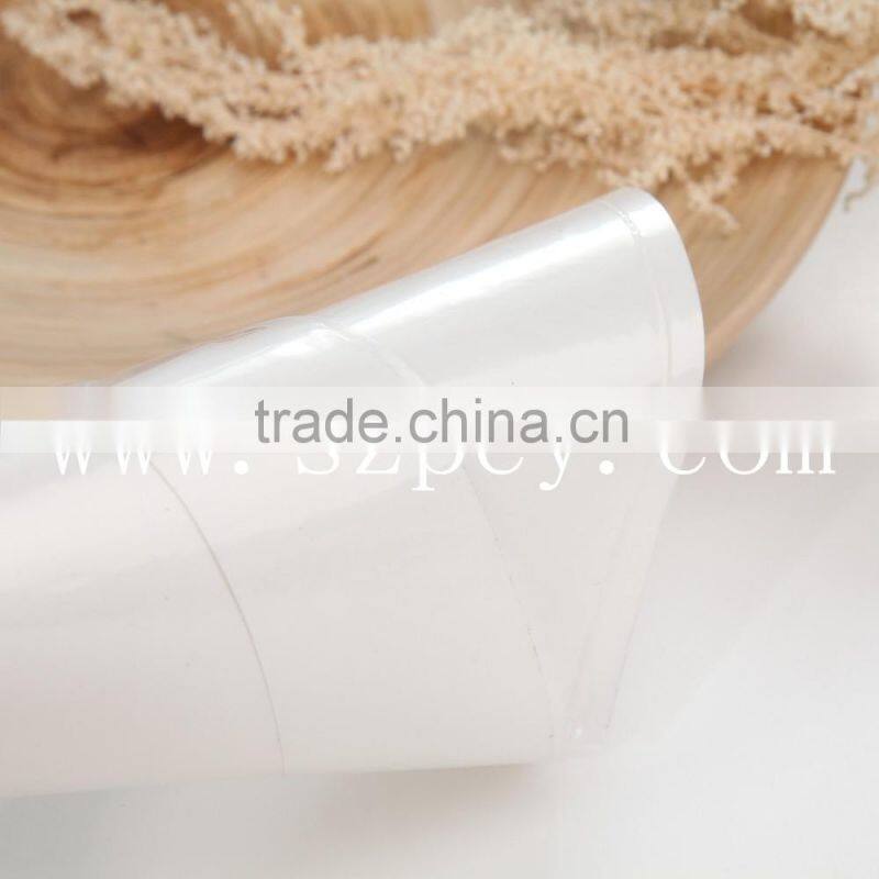 transparent self-adhesive on back plastic pe bag