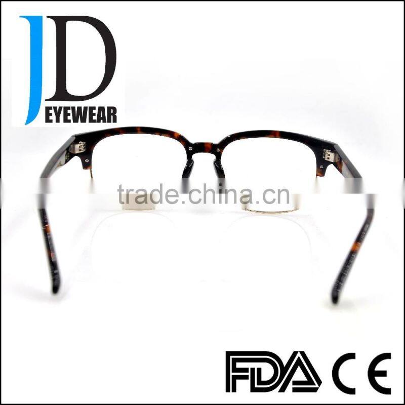 double frame compound eye glasses with metal bar,eye glasses frames high quality brand name