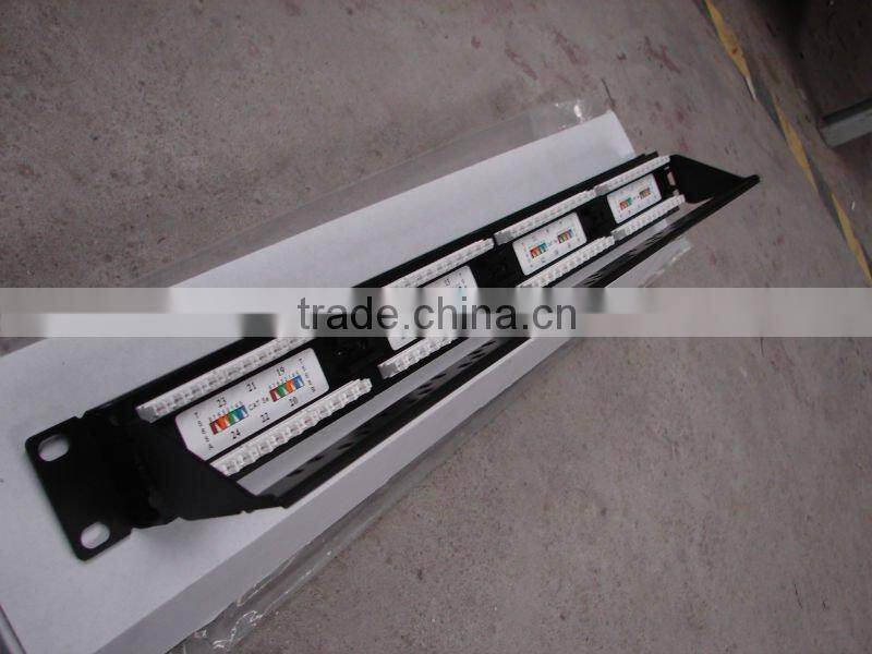 W-TEL network 24port UTP SC/ST/LC ODF patch panel cat6cat7