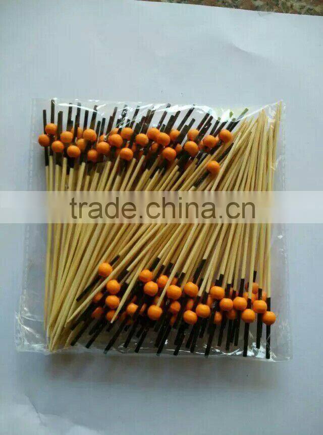 High Quality fruit pick 12cm length many color heart pettern