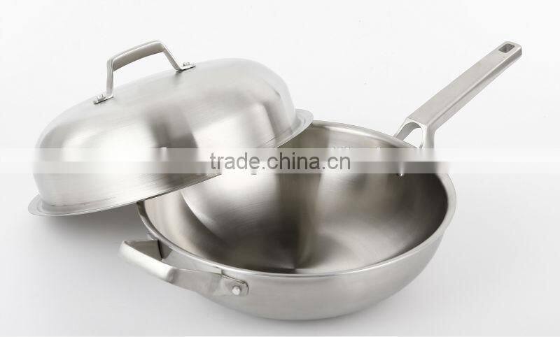 stainless steel Kitchen cookware wok