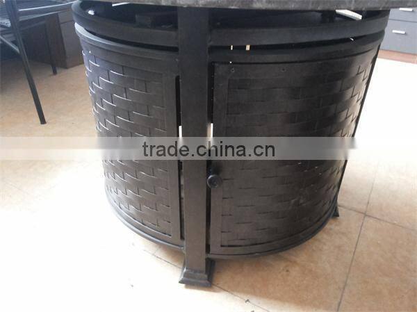 54"x 54" Round Conversational Patio Seating with Fire Table