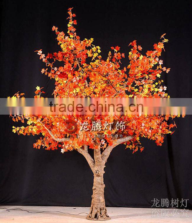 New arrival hotsale maple leaves artificial lighted trees