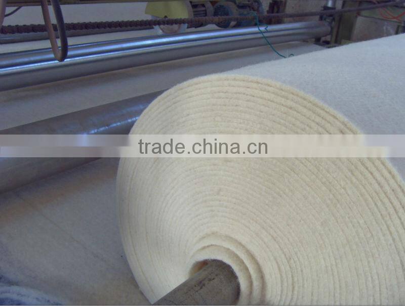 Industrial wool felt 1500GSM thickness 1-15MM white color