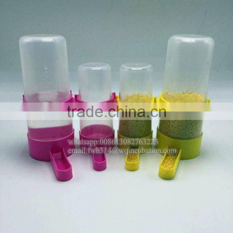 Plastic Bird Feeders Fruit Food Fork Install Cage Accessories