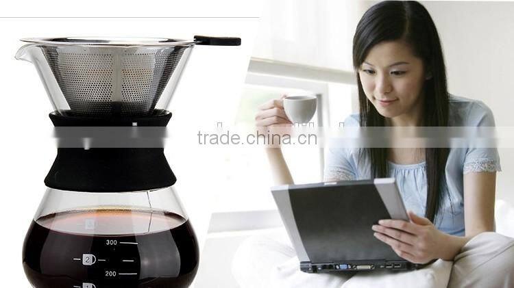 Coffee pour over cone dripper/Stainless Steel Coffee Filter and Maker