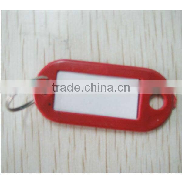 Plastic Hanging key ring label