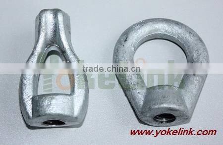 Drop forged oval eye nuts