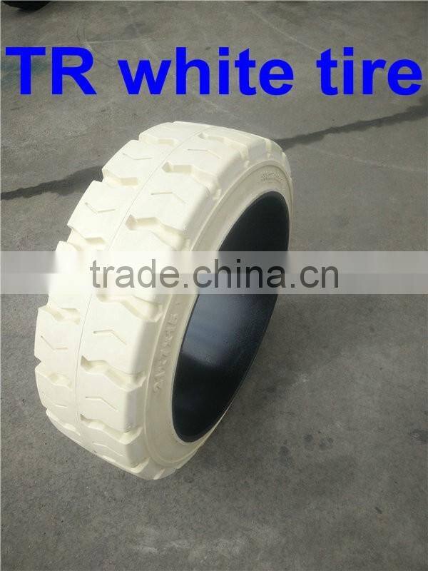factory non-marking tyre industrial solid forklift tires 457x178x308mm