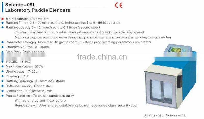 scientz-09l laboraory padle blenders
