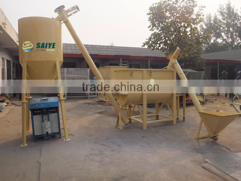 1.5T/H horizontal dry mortar mixer production line