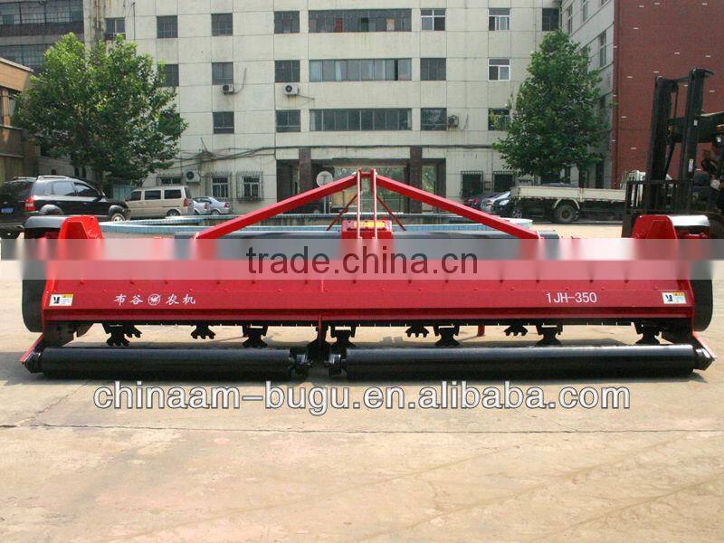 Tractor-mounted PTO rice straw chopper