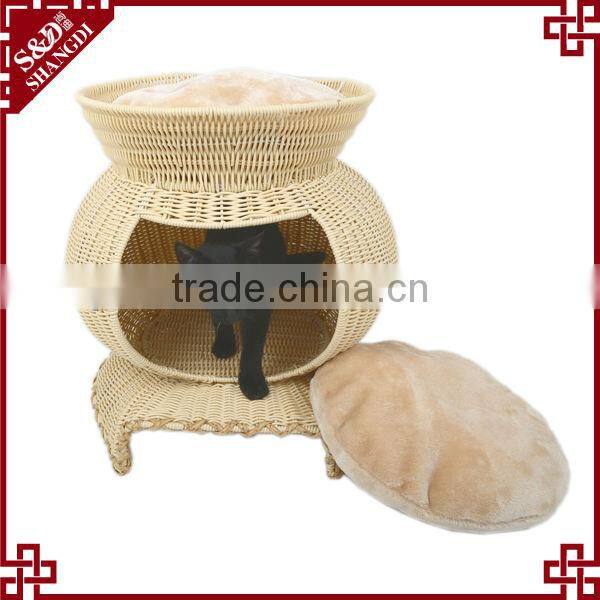 Pet accessory Eco-friendly handmade unique cheap cat house