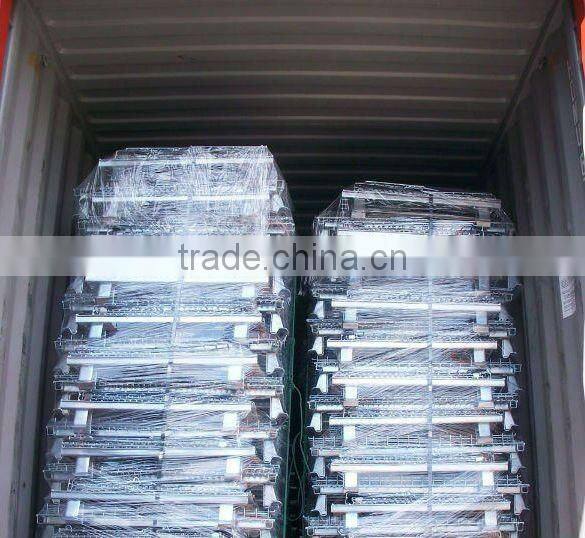 mesh metal pallet container