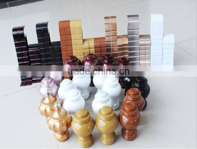 OEM manufacturing high quality factory cheap price aluminum profile for curtain rod end caps