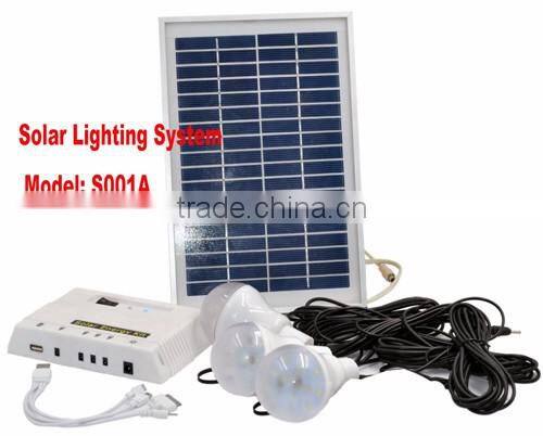 Portable 10W- 200W off grid solar power system with battery