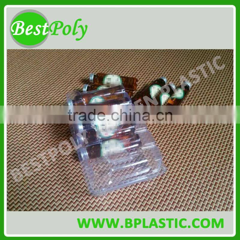 Cheap clamshell blister medicine packing tray for medicine bottle